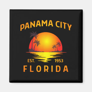 Panama city florida strand vintage sonnenuntergang magnet
