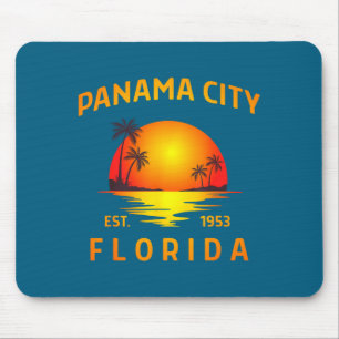 Panama City Florida Strand vintage Sonnenuntergang Mousepad