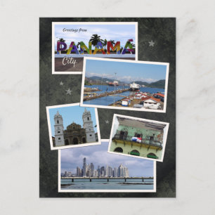 Panama City Foto Collage Postkarte