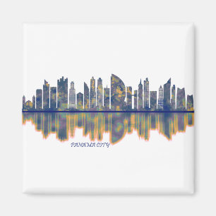 Panama City Skyline Magnet