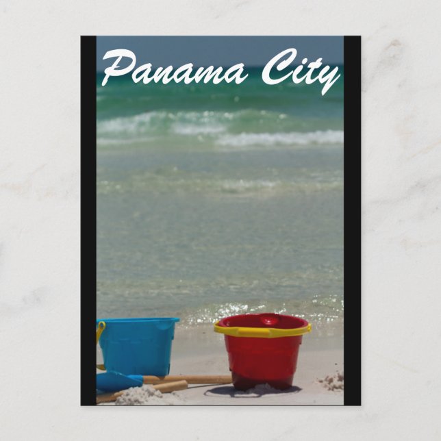 Panama City Strand Postkarte (Vorderseite)