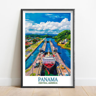 Panama-Druck - Panama-Kunst - Panama-Wandkunst - P Poster