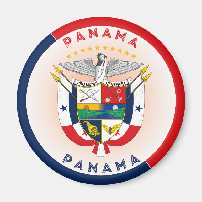 Panama-Erbe-Emblem Magnet (Vorne)