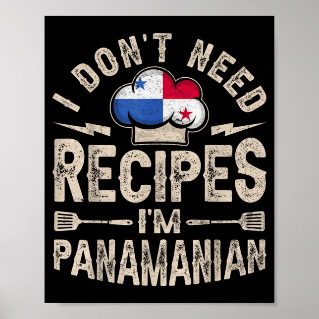 Panama Flag Proud Panamanians Men &amp; Women  Poster (Vorne)