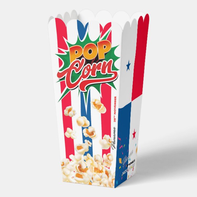 Panama-Flagge Geschenkschachtel (Rückseite)