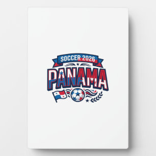 Panama Fußball 2026 Fußball Fett Land Typografie  Fotoplatte