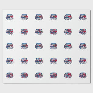 Panama Fußball 2026 Fußball Fett Land Typografie  Geschenkpapier