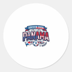 Panama Fußball 2026 Fußball Fett Land Typografie Runder Aufkleber