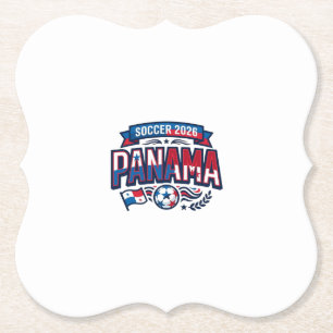 Panama Fußball 2026 Fußball Fett Land Typografie  Untersetzer