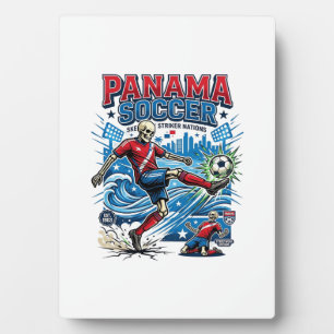 Panama Fußball Skelett Stürmer Nationen Poster Sti Fotoplatte