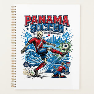 Panama Fußball Skelett Stürmer Nationen Poster Sti Planer
