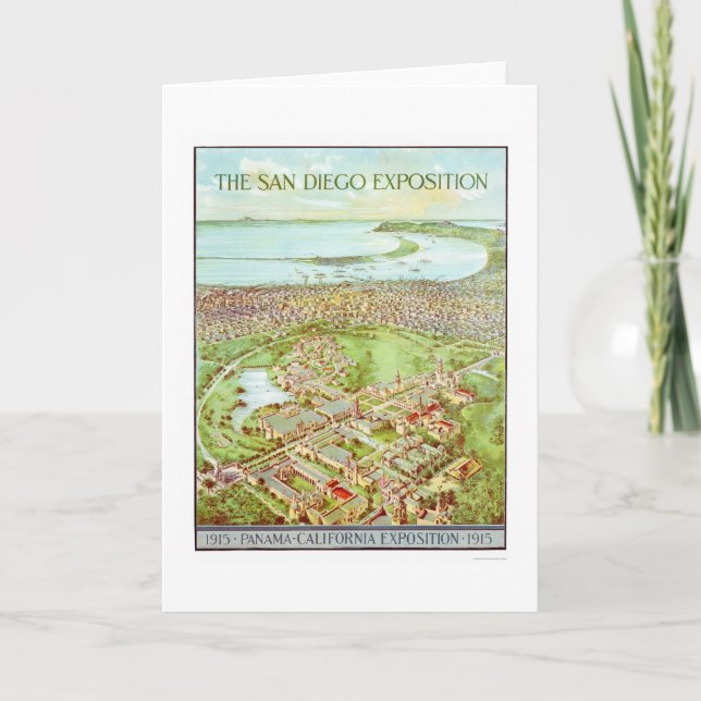 Panama- - Kalifornien-Ausstellung in San Diego Karte (Vorderseite)