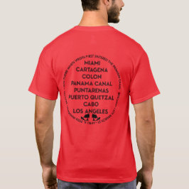 Panama-Kanal Erste Rückkehr Schwarz Logo T-Shirt