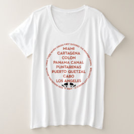 Panama-Kanal-Shirt Große Größe T-Shirt
