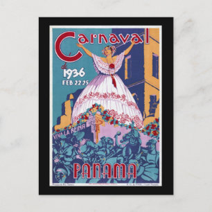 Panama Karneval Postkarte