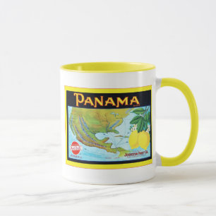Panama-Marke ~ Vintage-Fruchtkistenetikett Tasse