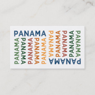 Panama-niedliches buntes visitenkarte