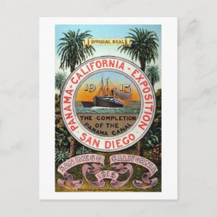 Panama Pacific Expo 1915 Vintag Postkarte