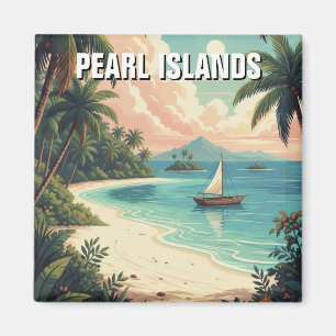 Panama Pearl Islands Travel Magnet