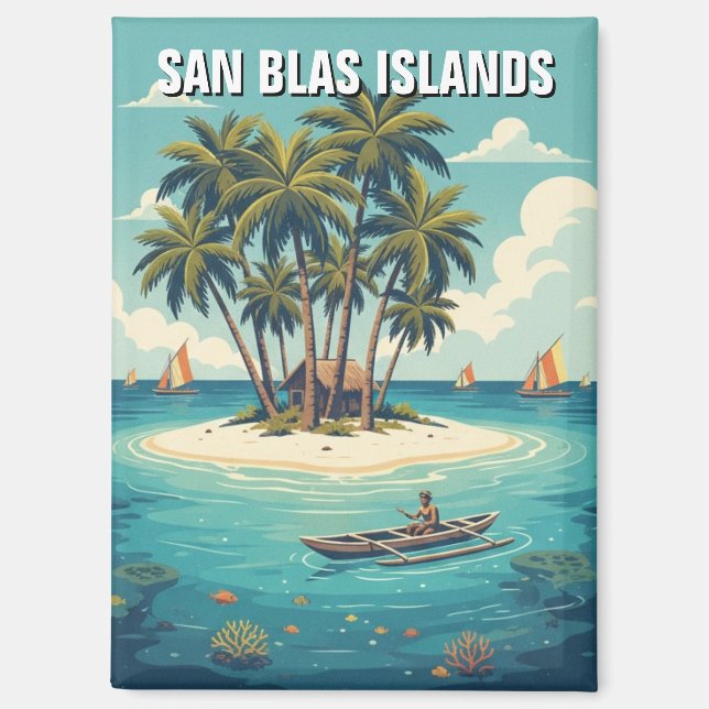 Panama San Blas Islands Travel Magnet (Vorderseite)