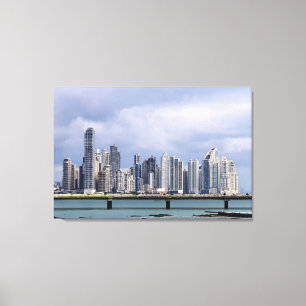 Panama Skyline Leinwanddruck