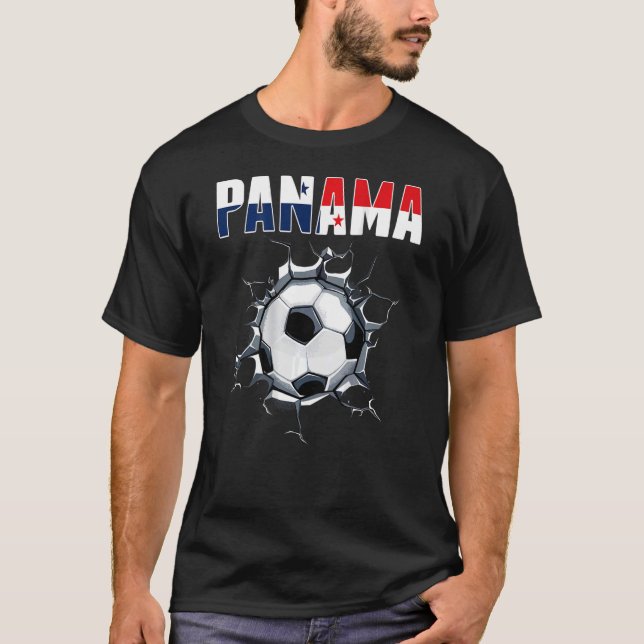 Panama Soccer Fans - Panamaischer Fußball in Crack T-Shirt (Vorderseite)