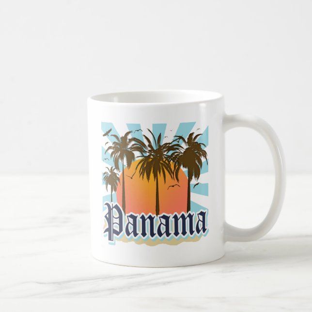Panama-Stadt Andenken Kaffeetasse (Rechts)