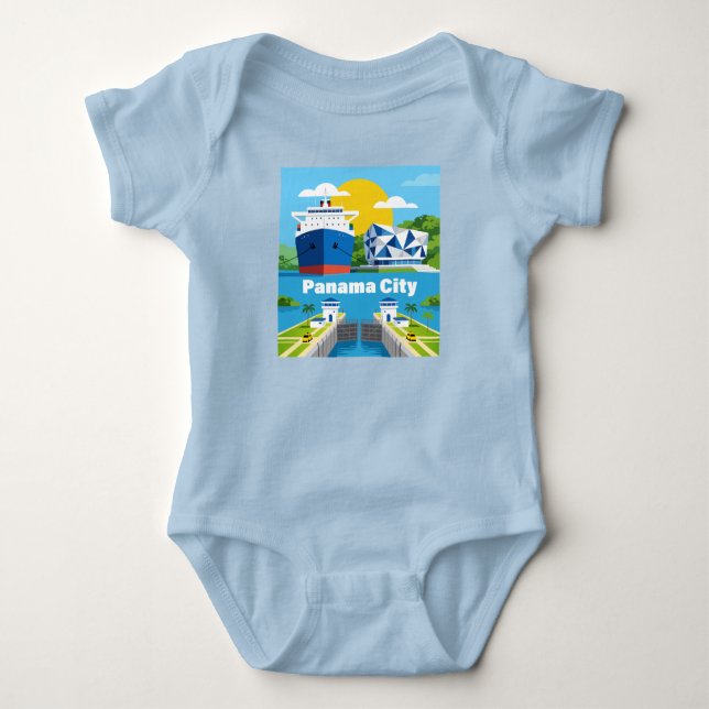 Panama-Stadt Panama Baby Strampler (Vorderseite)