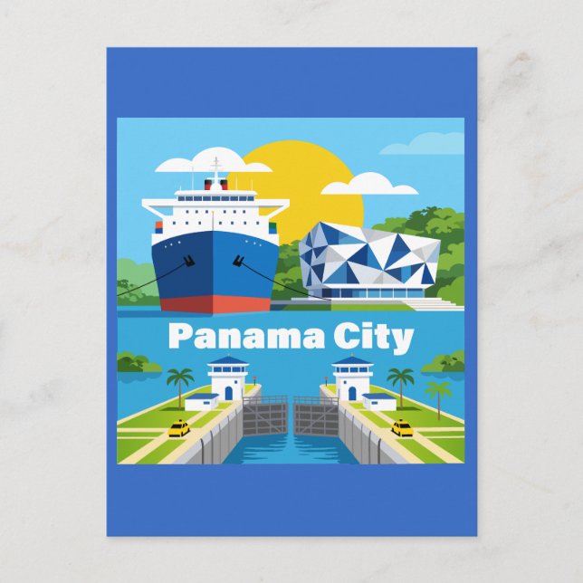 Panama-Stadt Panama Postkarte (Vorderseite)