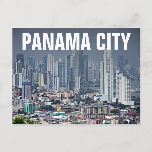 Panama-Stadt Skyline Postkarte (Vorderseite)