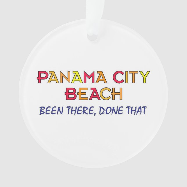 Panama-Stadt Strand Florida BTDT Ornament (Vorderseite)