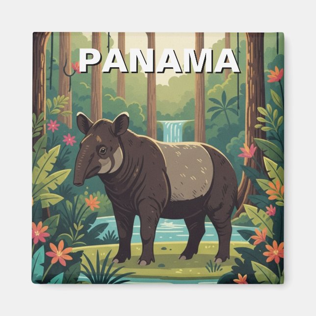 Panama Tapir im Coiba Nationalpark Magnet (Vorne)