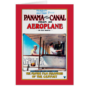 Panama und der Canal Flugzeug Film Promo Poste