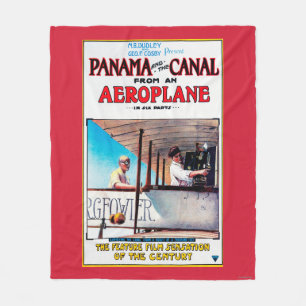 Panama und der Kanal Aeroplane Film Promo Poste Fleecedecke