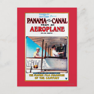 Panama und der Kanal Aeroplane Film Promo Poste Postkarte