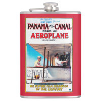 Panama und der Kanal-Flugzeug-Filmpromo-Posten