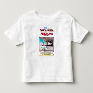 Panama und der Kanal-Flugzeug-Filmpromo-Posten Kleinkind T-shirt