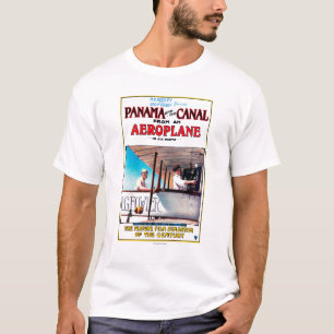 Panama und der Kanal-Flugzeug-Filmpromo-Posten T-Shirt