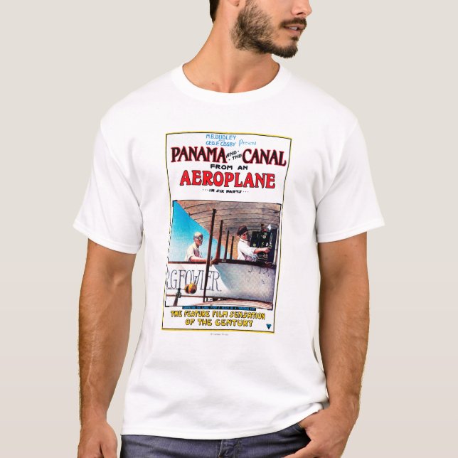 Panama und der Kanal-Flugzeug-Filmpromo-Posten T-Shirt (Vorderseite)