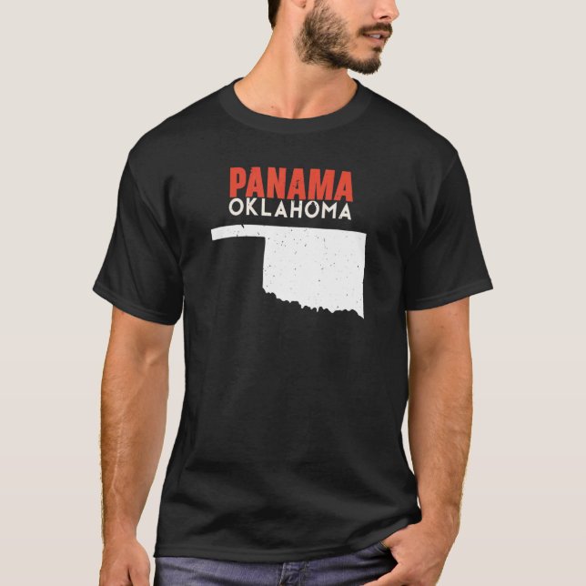 Panama USA State America Travel Oklahoman T-Shirt (Vorderseite)
