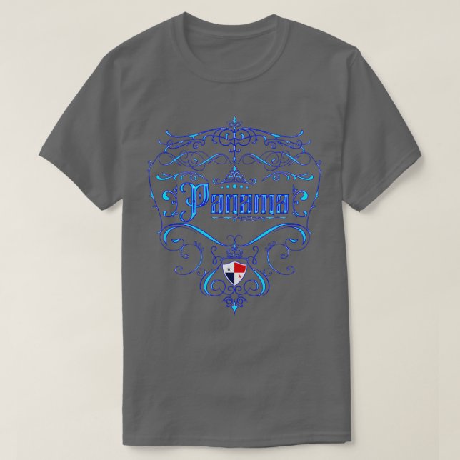 Panama Vintag Neon Design T-Shirt (Design vorne)