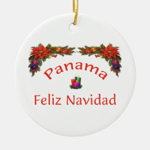 Panama-Weihnachten 1 Keramikornament