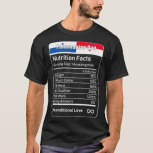 Panamaische Dad Ernährungsfakten T-Shirt