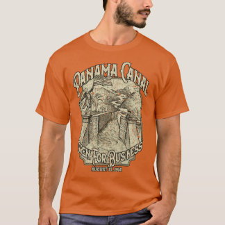 Panamakanal 1914 für Unternehmen geöffnet T-Shirt