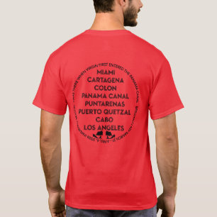 Panamakanal erste schwarze Rückseite T-Shirt