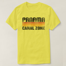 Panamakanal-Zone mit Farbbars T-Shirt
