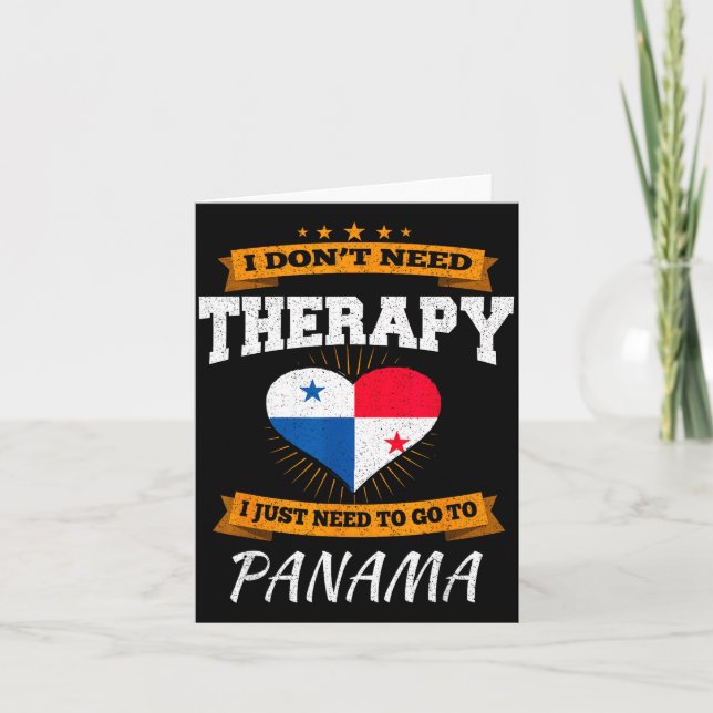 Panamanian Flag I Panama Flag I Vacation Panama  Karte (Vorderseite)