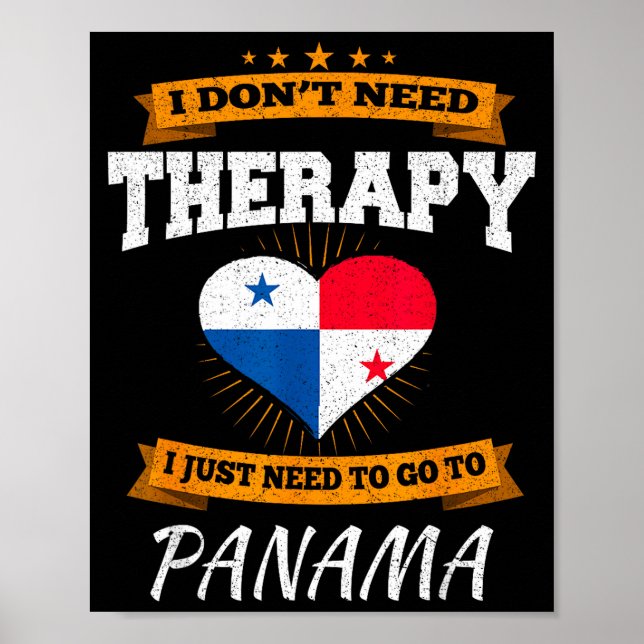 Panamanian Flag I Panama Flag I Vacation Panama  Poster (Vorne)