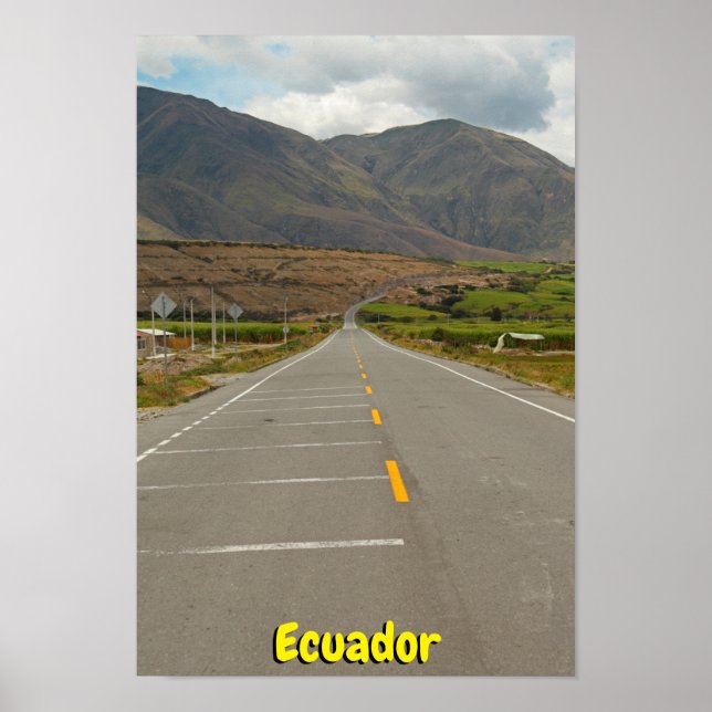 Panamerican Highway, Ecuador Poster (Vorne)