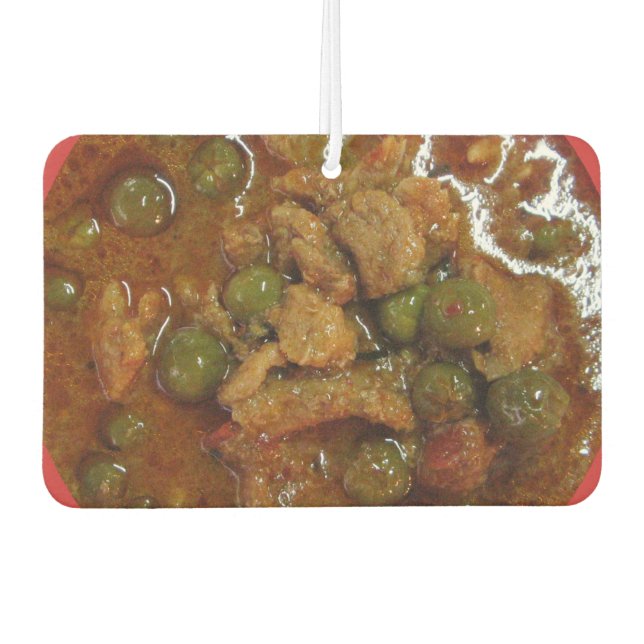 Panang Thai Curry [พ ะ น ง] ... Thailand Street Fo Autolufterfrischer (Vorderseite)